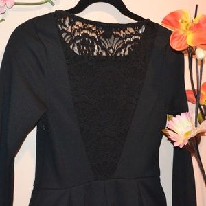 Forever 21 Long Sleeves Dress with Lace Back